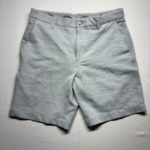 Callaway Mens Golf Shorts Gray Heathered Flat Front Performance Size 32